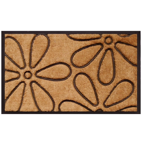Calloway Mills Entrance Mat, Coir/Rubber, Natural, Black 100161830 - main